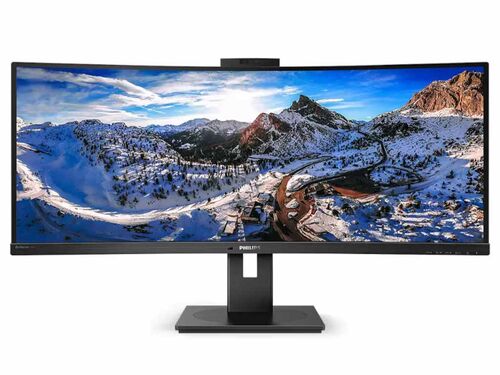 MONITOR PHILIPS 346P1CRH/00 34"/VA,ZAKRIVLJEN,21:9/3440X1440/100HZ/4MS GTG/HDMI,DP,USB,LAN/KAMERA